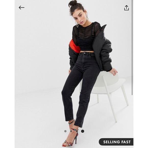 jeans mom slim stradivarius